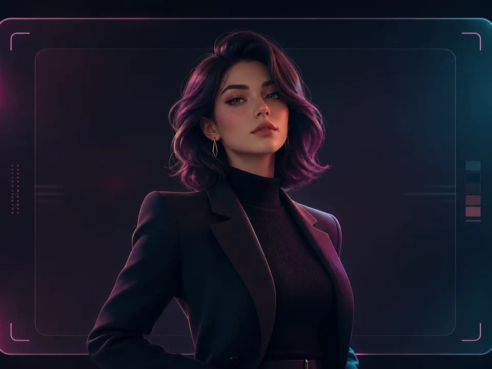 Stylized adult character example
